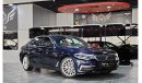 BMW 530i AED 1,300 P.M | 2017 BMW 5 SERIES 530i LUXURY LINE | SERVICE CONTRACT | GCC | UNDER WARRANTY
