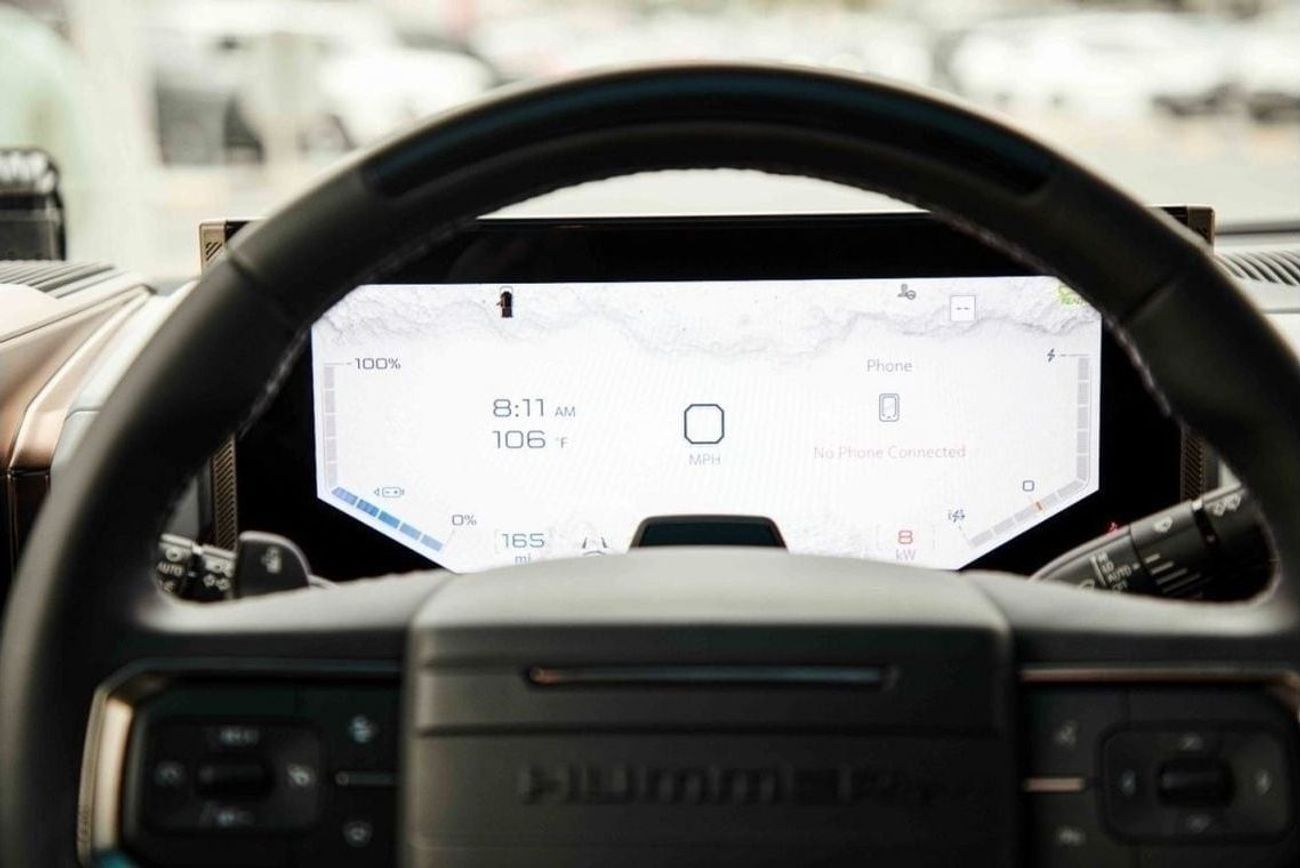 جي أم سي همر EV 2022 GMC Hummer EV Pick Up Edition1 - White inside black & white | Export Only