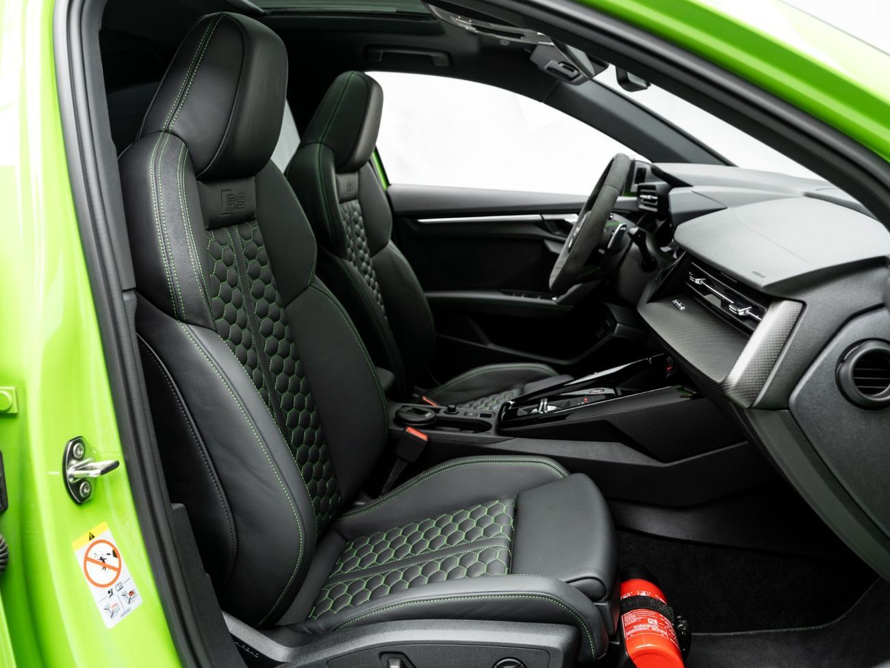 Audi RS3 TFSI quattro 2.5L Sedan 2024 Audi RS3, 2028 Audi Warranty + Service Contract, Kyalami Green, Low KMs