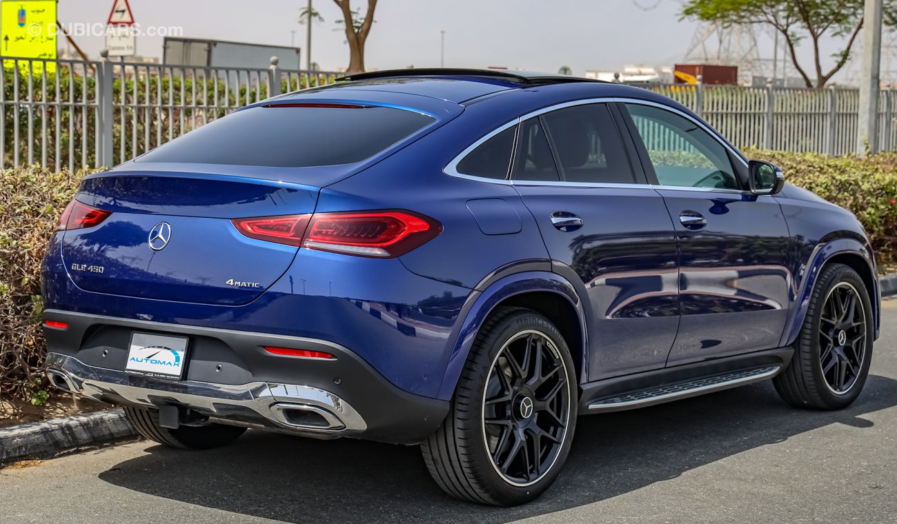 مرسيدس بنز GLE 450 AMG Blue Black4MATIC , كوب , خليجية 2021 , 0 كم , مع ضمان 3 سنوات أو 100 ألف كم