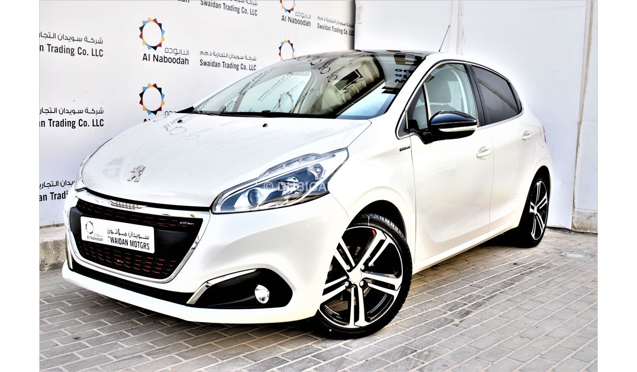 بيجو 208 1.6 GT LINE 2018 GCC DEALER WARRANTY