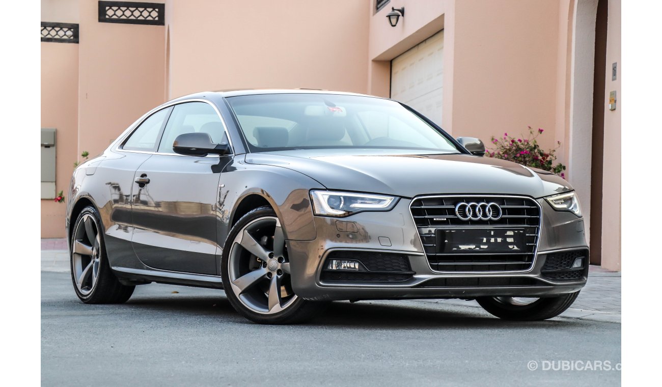 Audi A5 3.0 V6 S-Line 2013 GCC under Warranty with Zero Down-Payment.