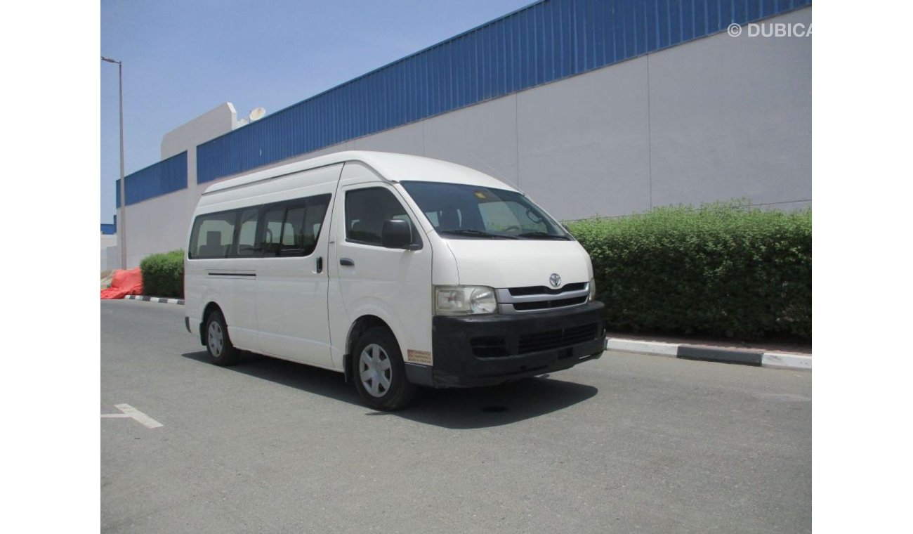 Toyota Hiace TOYOTA HIACE HIGH ROOF 15 PASSENGER 2010 GULF SPACE ACCIDENT FREE