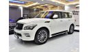 إنفينيتي QX80 EXCELLENT DEAL for our Infiniti QX80 ( 2015 Model ) in White Color GCC Specs