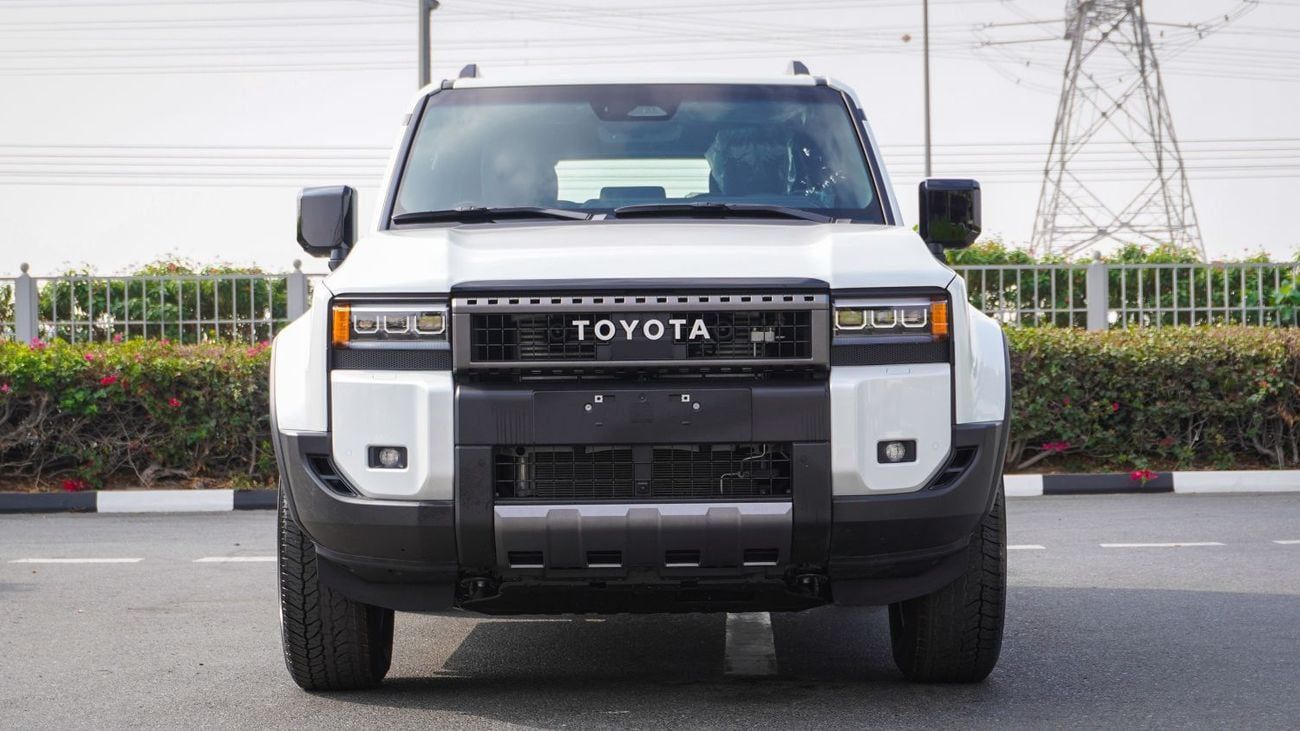 تويوتا برادو Mid ECTAGR034 - 2025 Toyota Prado - 2.4L Petrol Auto - White with Black Interior