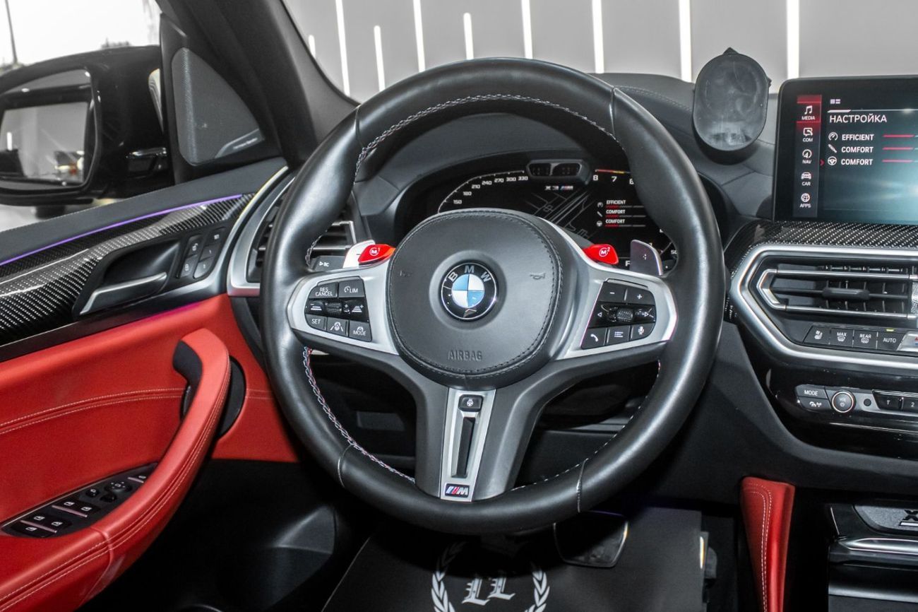 BMW X3M Competition 4.4L BMW X3M COMPETITION 2022 | GCC SPEC | NARDO GREY | RED INTERIOR | WARRANTY  SERVICE