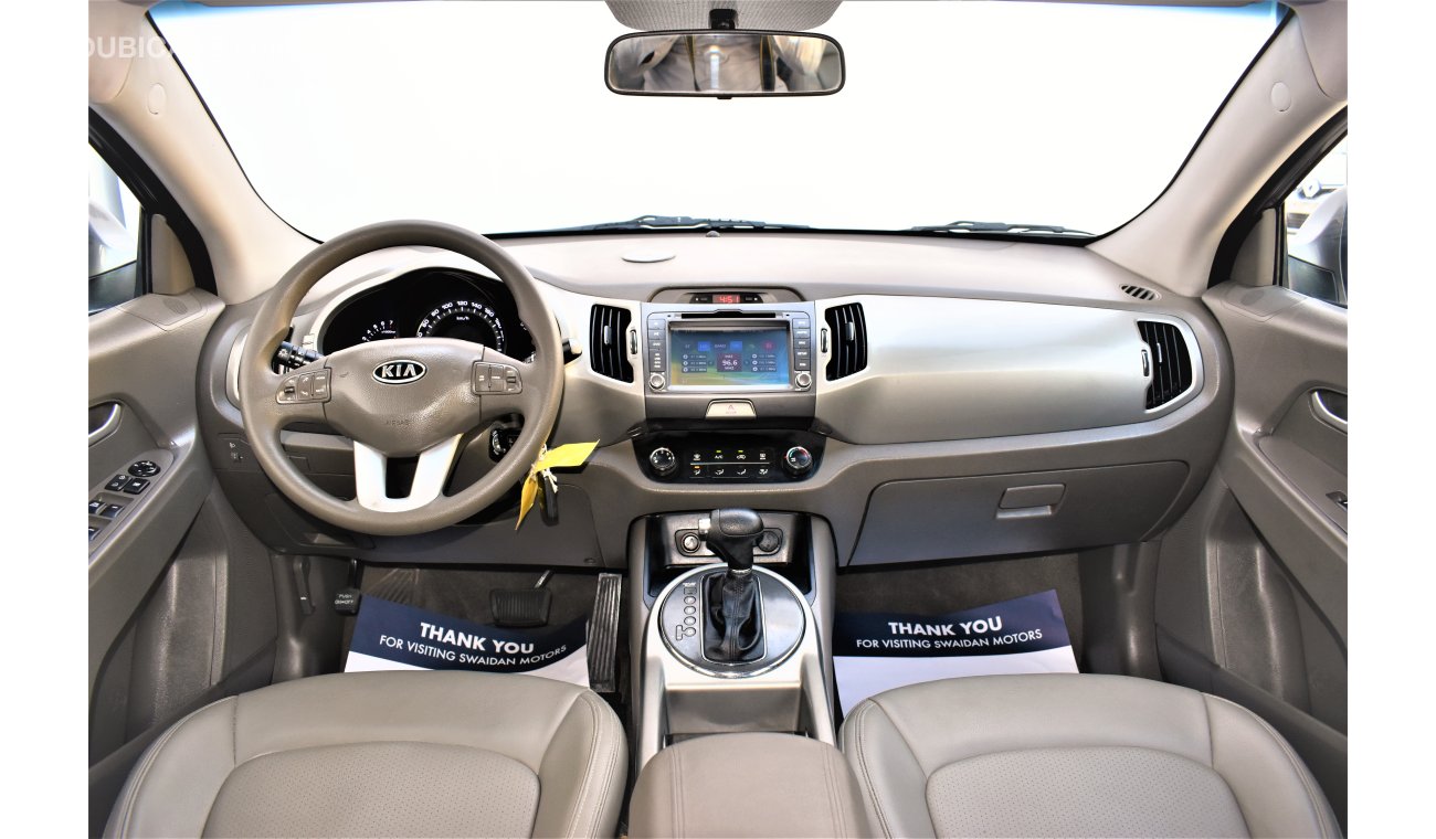 Kia Sportage 2.4L AWD 2014 GCC SPECS WITH REAR CAMERA LEATHER SEAT CRUISE CONTROL