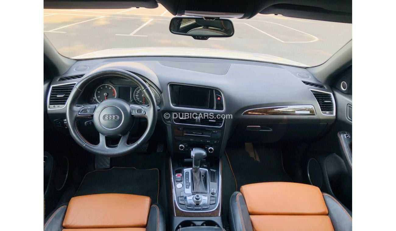 أودي Q5 موديل 2014 خليجي حاله ممتازه جدا من الداخل والخارج فل مواصفات بانوراما ومثبت سرعه وتحكم كهربي كامل و