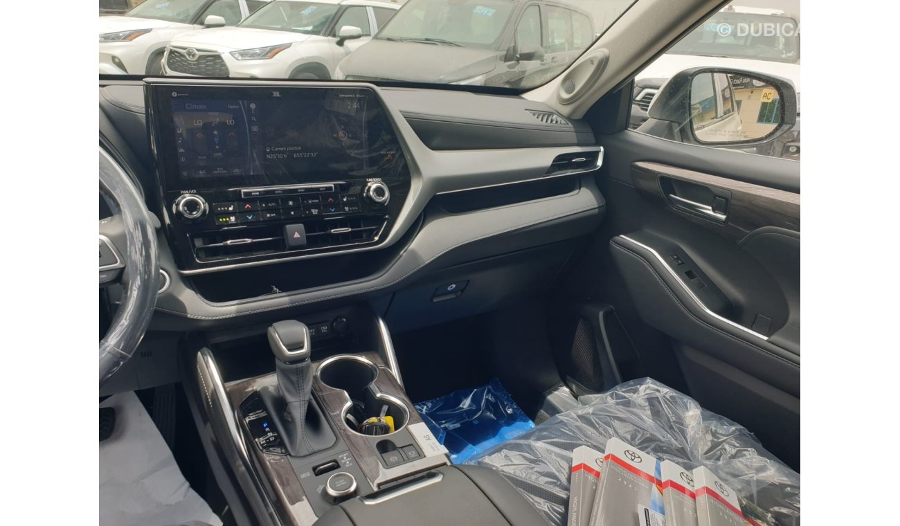 تويوتا هايلاندر 2021 Toyota Highlander 3.5L V6 Petrol AWD Platinum Edition Full option with Panamora roof, 360 camer