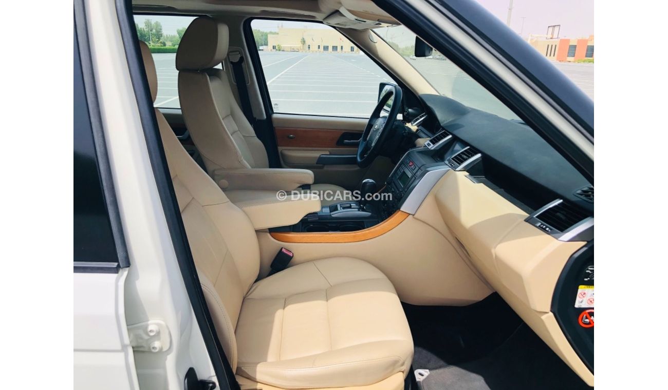 لاند روفر رينج روفر سبورت موديل 2007 خليجي صبغ وكالهفل مواصفات كراسي جلد وفتحه سقف ومثبت سرعه وتحكم كهربي كامل ونظام صوت ممتاز