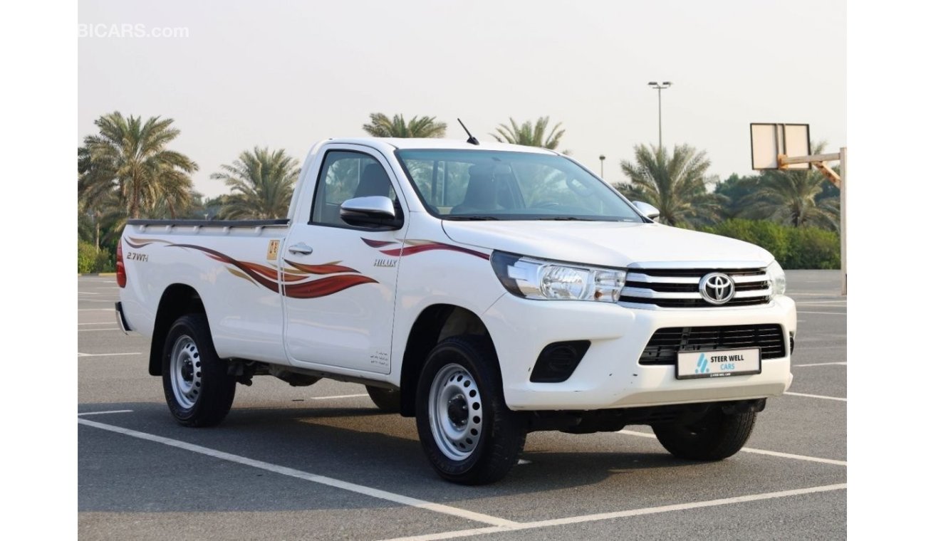 Toyota Hilux | 4x4 2.7L | Single Cabin | Auto Window | GCC | Excellent Condition