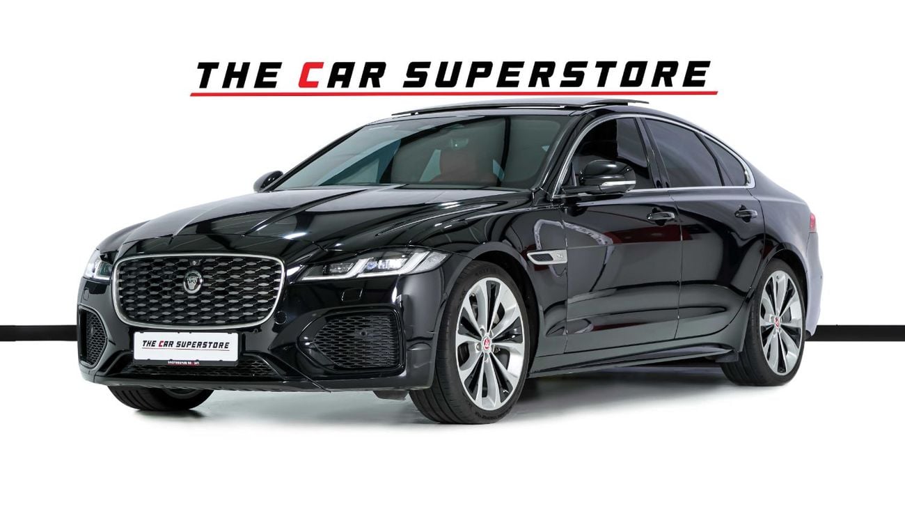 Jaguar XF R-Sport 3.0L Al Tayer Full Service History-Red/Black Full Leather Interior-Premium Sound System