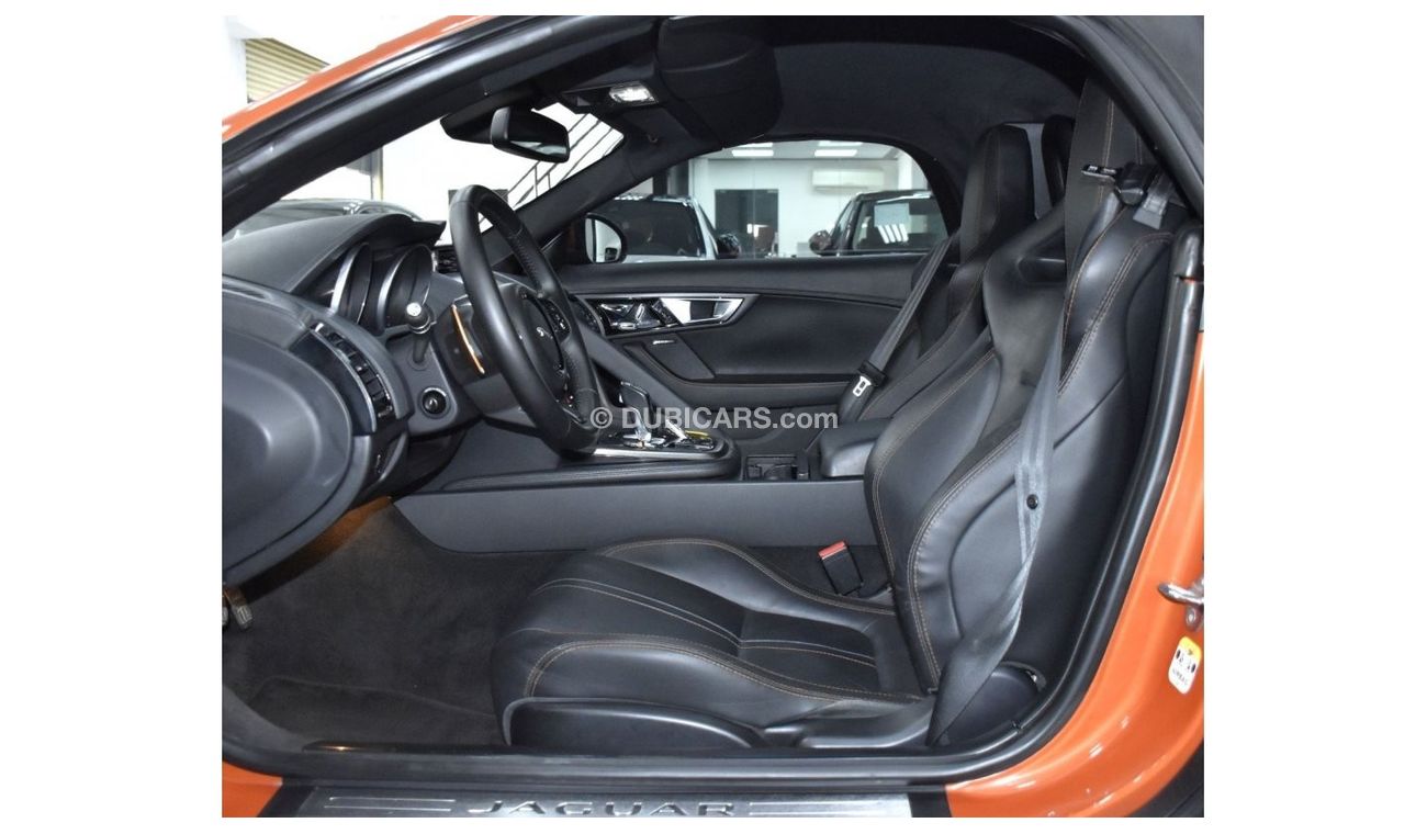 Jaguar F Type EXCELLENT DEAL for our Jaguar F-Type S V8 ( 2014 Model ) in Orange Color GCC Specs