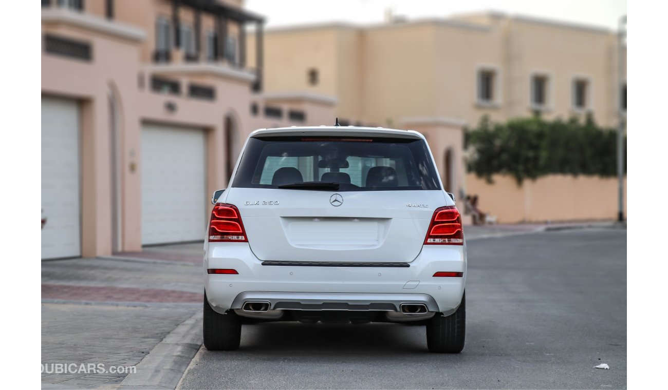 مرسيدس بنز GLK 250 2015 4Matic AED 1745 P.M with 0% Downpayment