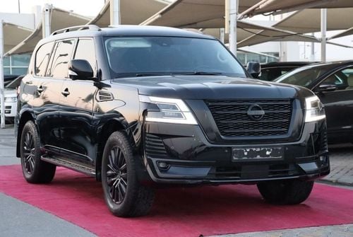 نيسان باترول LE Platinum City 5.6L Nissan LE Platinum City / 2021 / GCC / Black Edition/ Original paint Full Serv