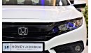 هوندا سيفيك UNDER WARRANTY UNTIL 2023 ( ORIGINAL PAINT ( صبغ وكاله ) AMAZING Honda CIVIC 2019 Model!! in White C