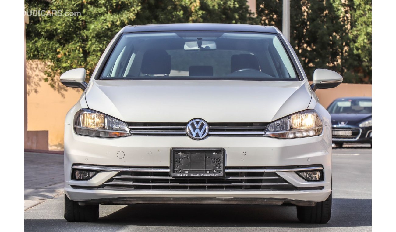 Volkswagen Golf TSI (Comfortline with panoramic sunroof )  2018 GCC under Agency Warranty with Zero Down-Payment.