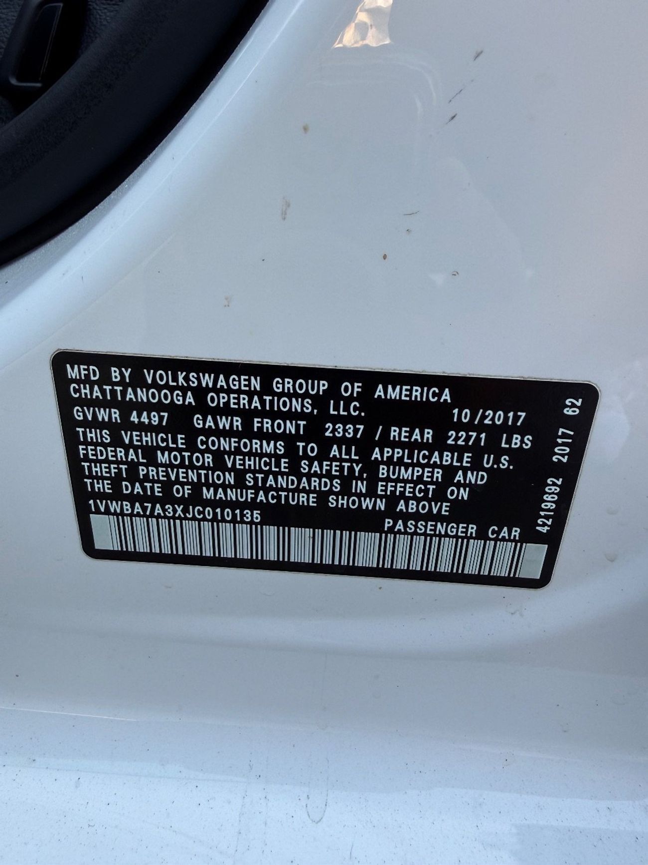 فولكس واجن باسات Sport 2.5L