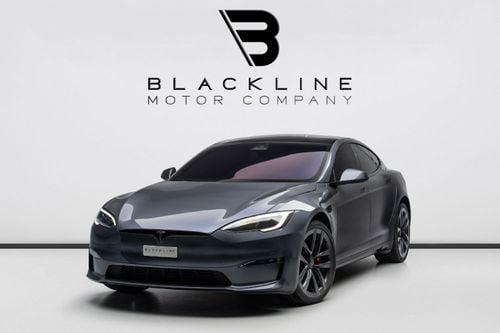 تسلا موديل S PLAID BUY NOW, PAY 2027 | THE BLACKLINE STANDARD | Tesla Warranty, GCC