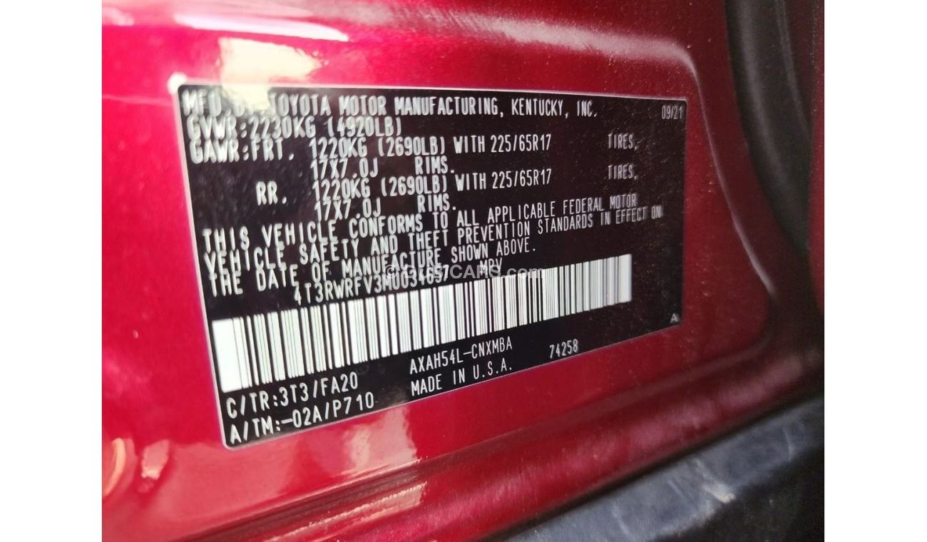 تويوتا راف ٤ Toyota Rav4 xle hybrid 2021 model