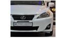 Lexus IS300 EXCELLENT DEAL for our Lexus IS 300 ( 2012 Model! ) in White Color! GCC Specs