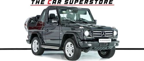 Mercedes-Benz G 500 Std 5.5L Convertible-Serviced At Gargash-Full Service History-Collectors Dream