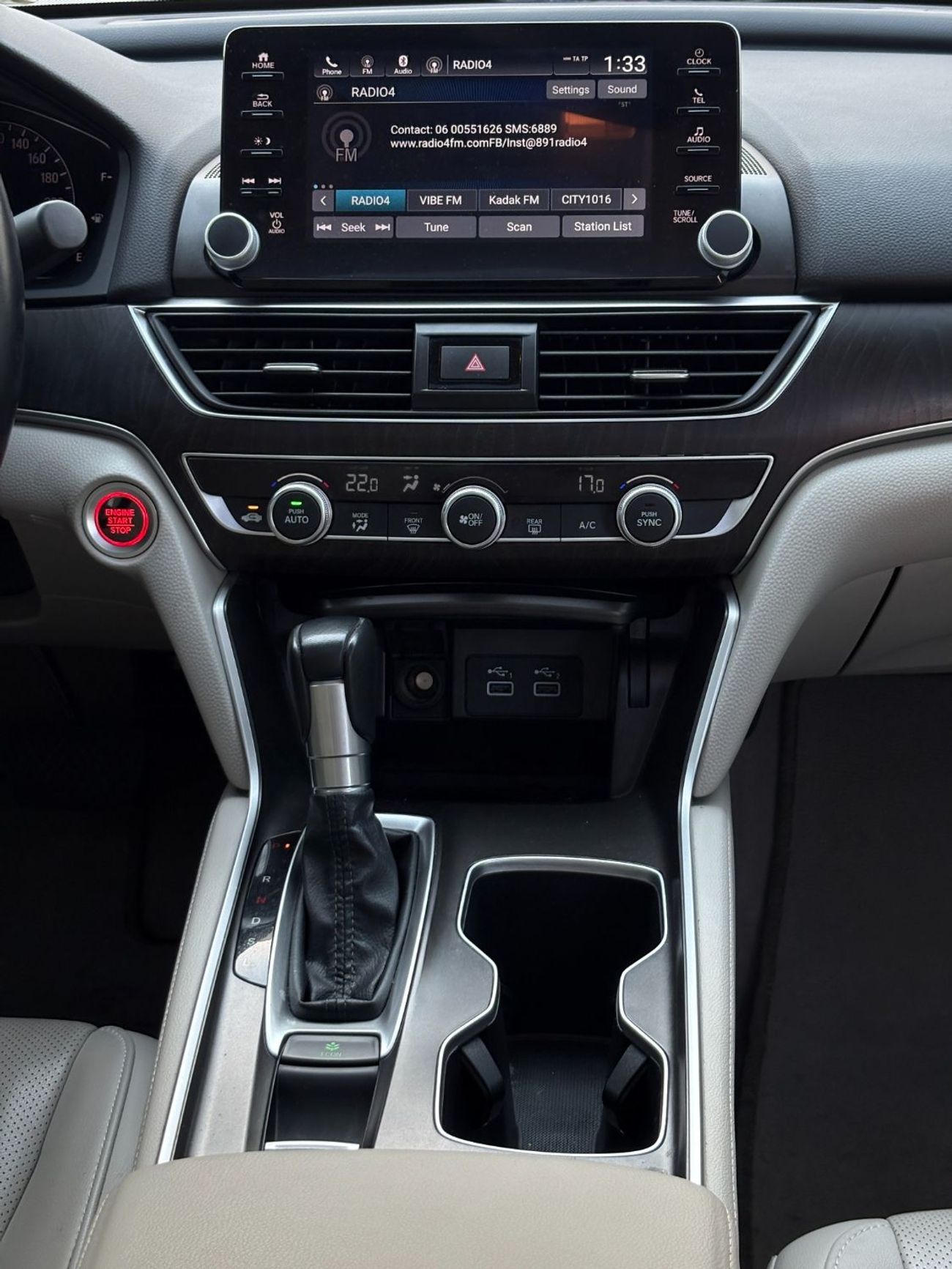 هوندا أكورد EXL 1.5L TURBO A/T | 2022 | GCC SPECS | AED 1,200 per month