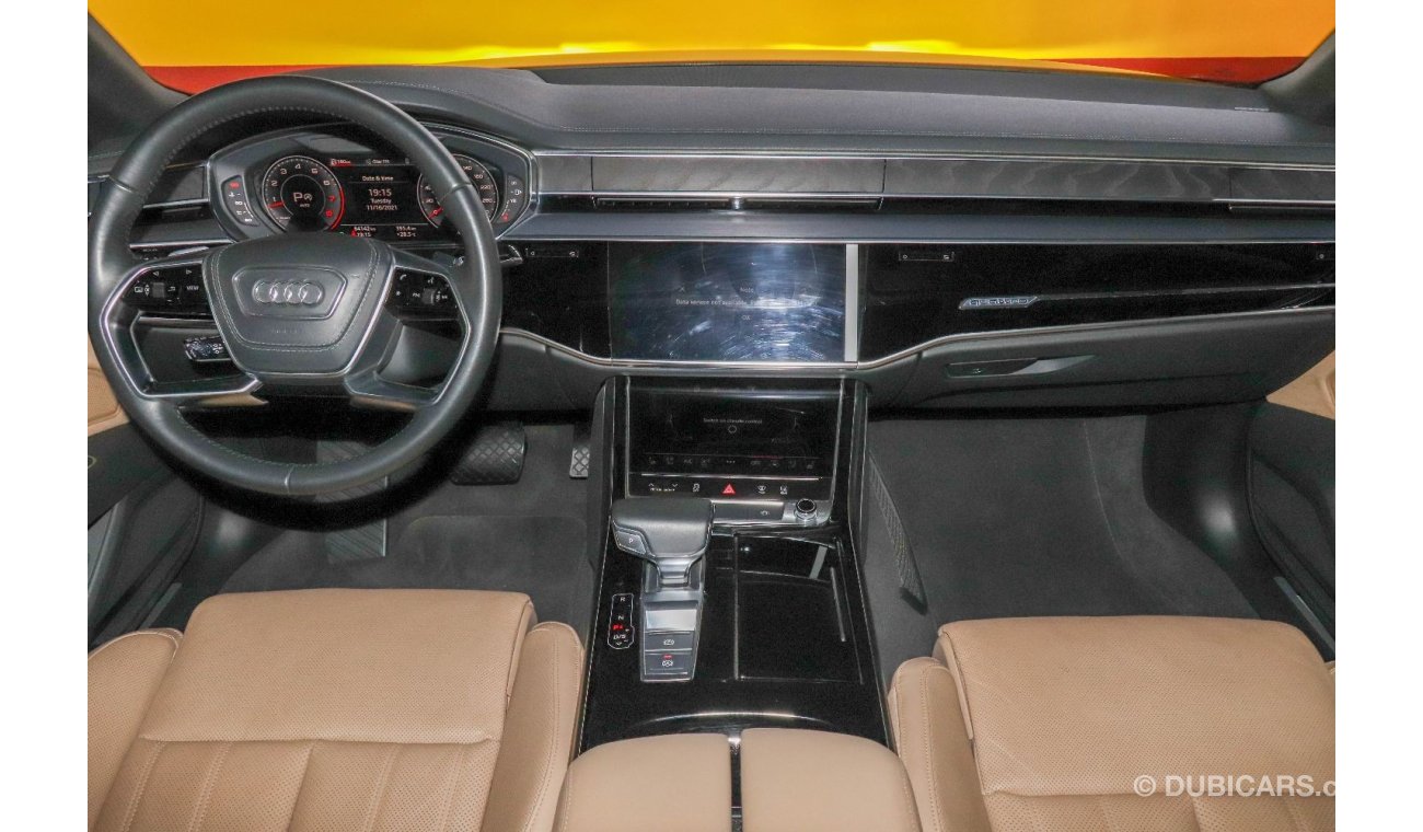 أودي A8 Audi A8L 55TFSI Quattro 2018 GCC under Warranty & Agency Service Contract with Flexible Down-Payment