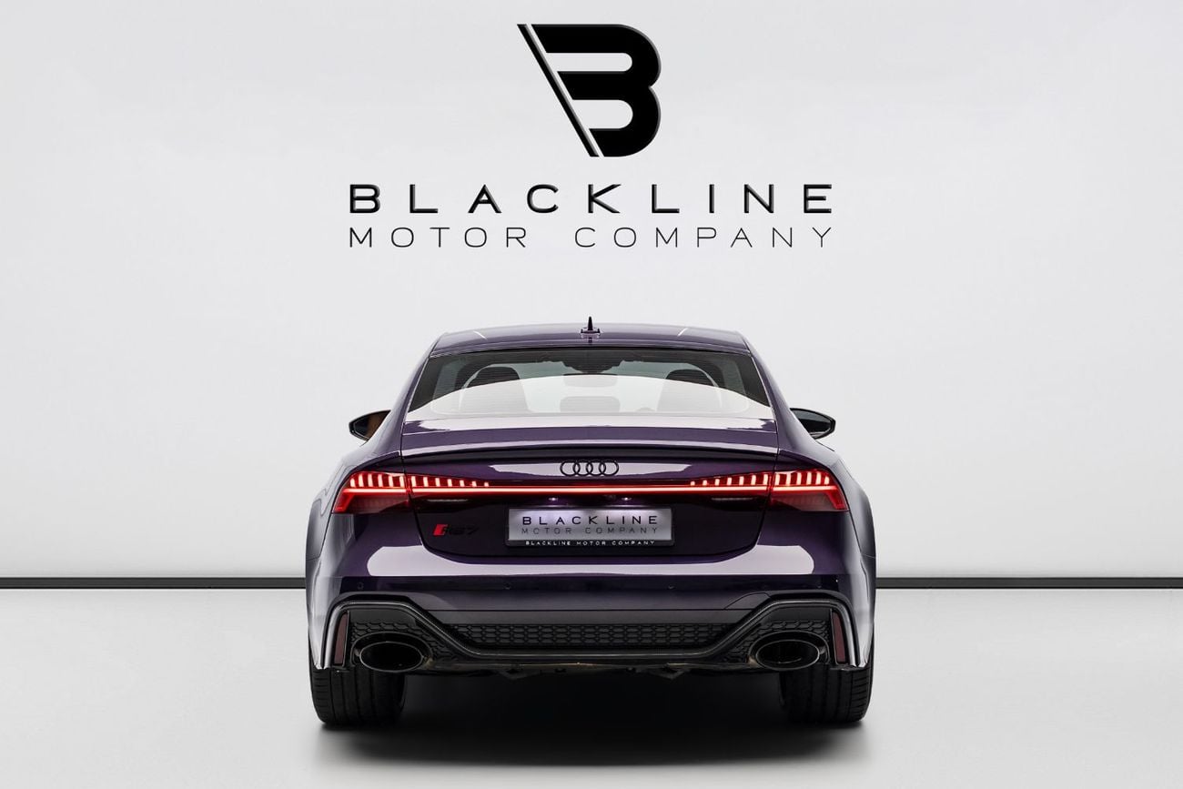 Audi RS7 STANDARD BUY NOW, PAY 2027 | THE BLACKLINE STANDARD | 2027 Audi Warranty + Service Contract, GCC