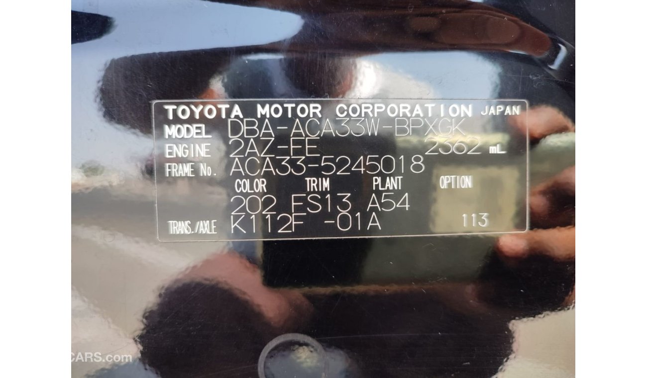 Toyota Vanguard ACA33-5245018