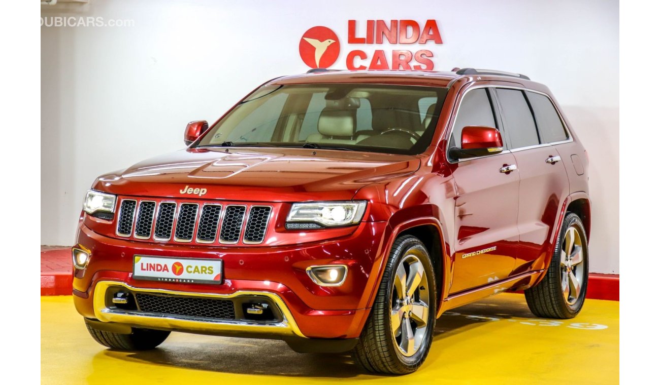 جيب جراند شيروكي Jeep Grand Cherokee Overland 2015 GCC under Warranty with Zero Down-Payment.