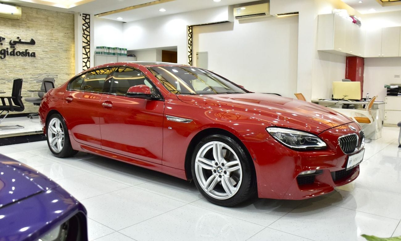 بي أم دبليو 640i EXCELLENT DEAL for our BMW 640i GranCoupe M-Kit ( 2016 Model ) in Red Color GCC Specs