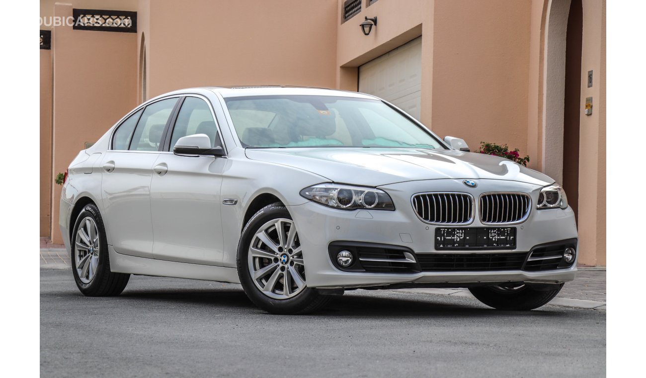 BMW 520i Executive 2016 AED 1,840 P.M with 0 % down payment