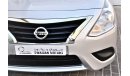 Nissan Sunny | AED 739 PM | 0% DP | 1.5 SV GCC DEALER WARRANTY