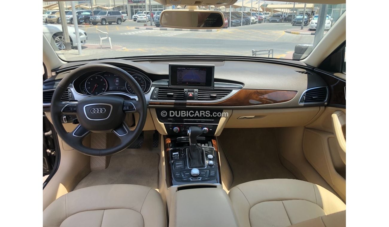 أودي A6 موديل 2014 خليجي حاله ممتازه من الداخل والخارج فل مواصفات مالك واحد من الوكاله 2مفتاح  فتحه سقف وكرا