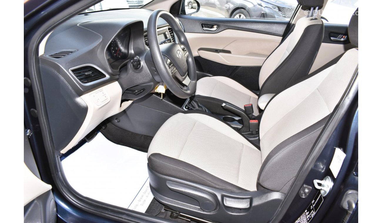 Hyundai Accent AED 769 PM | 1.6L GL SMART GCC DEALER WARRANTY