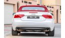 Audi A5 35TFSI Cab 2015 AED 1760 P.M with 0% D.P Under warranty