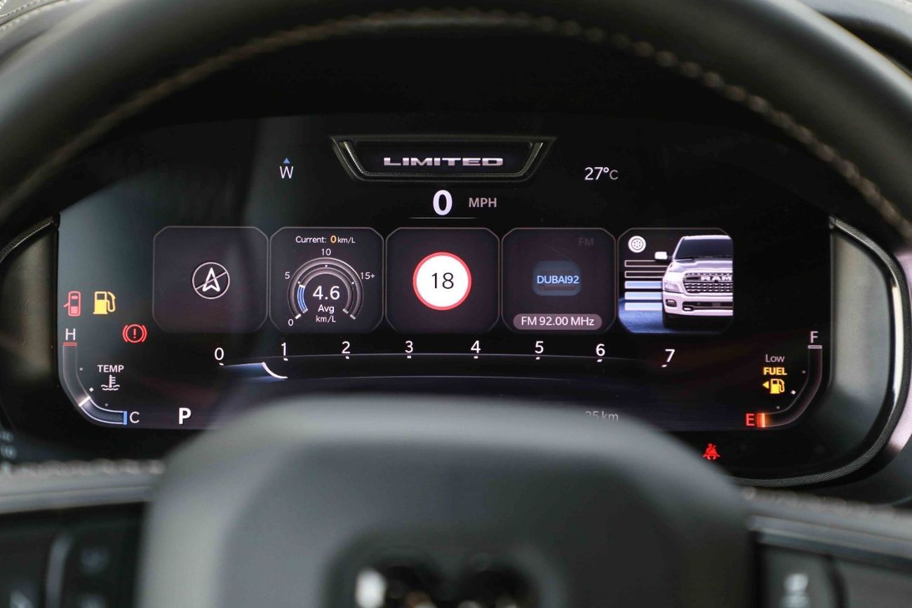 رام 1500 2025 RAM 1500 LIMITED "Night Edition" 3.0L V6 - GCC - Black inside Black