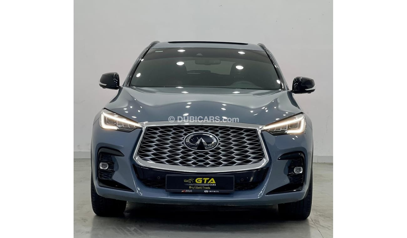 Infiniti QX55 2022 Infiniti QX55 AWD, Aug 2027 Infiniti Warranty, Aug 2025 Infiniti Service Contract, Low Kms, GCC