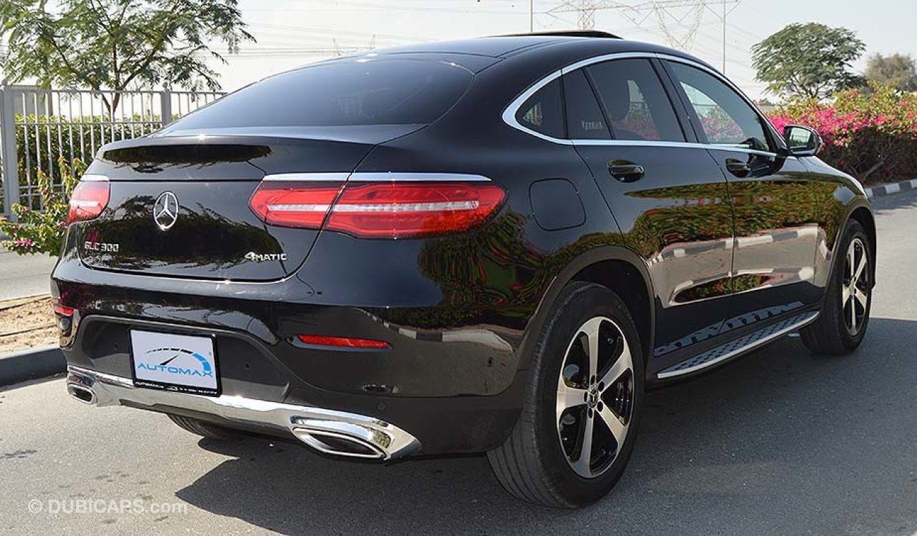 Mercedes-Benz GLC 300 Coupe, 4Matic 2019, 2.0L I4-Turbo GCC, 0km with 2 Years Unlimited Mileage Warranty