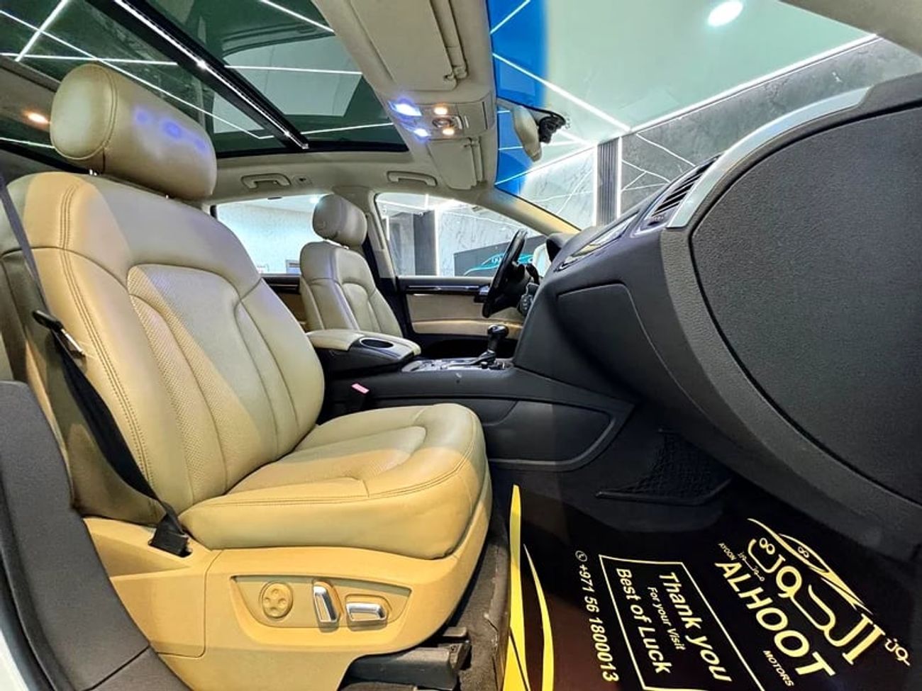 Audi Q7 55 TFSI quattro S Line 2.0L AMAZING WHITE S_LINE V6 || FULL OPINION || GCC || 7 SEATS || ACCIDENT FR