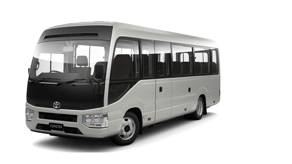 Toyota Coaster cover - Front Left Angled