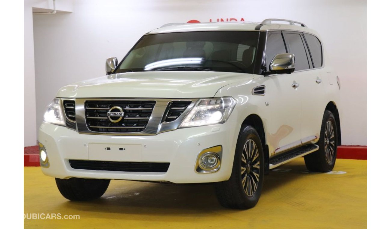 نيسان باترول Nissan Patrol Platinum V8 2016 GCC under Warranty with Zero Down-Payment.