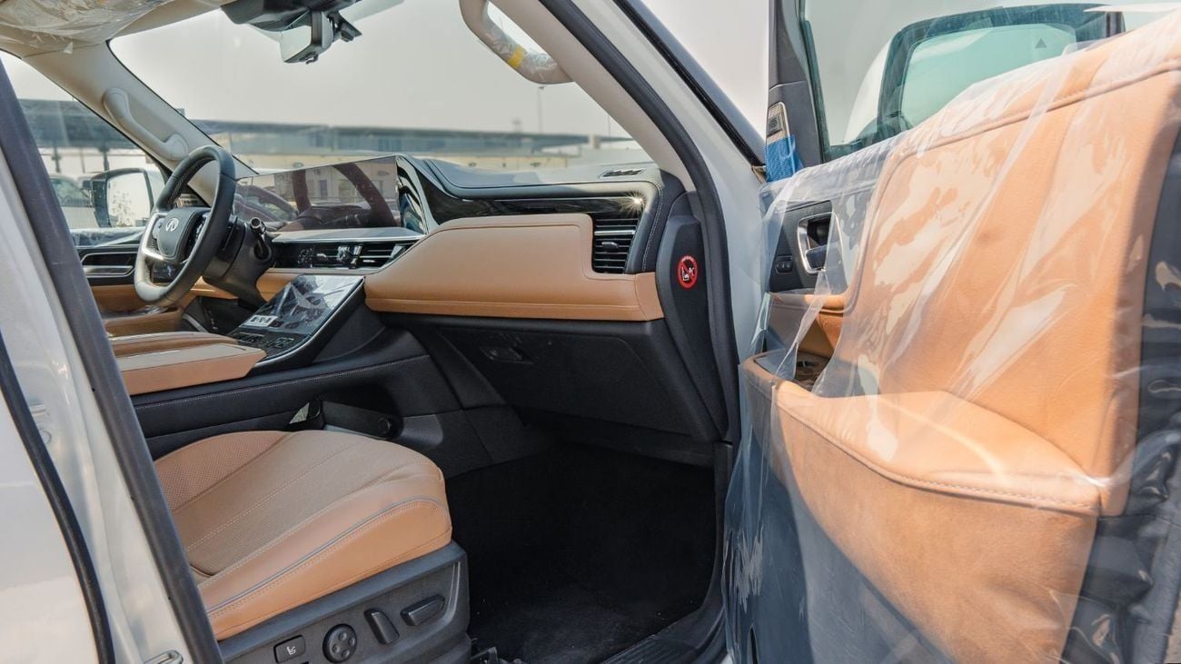 إنفينيتي QX80 2026 Infiniti QX80 Sensory 3.5L AT Petrol (White-Tan)