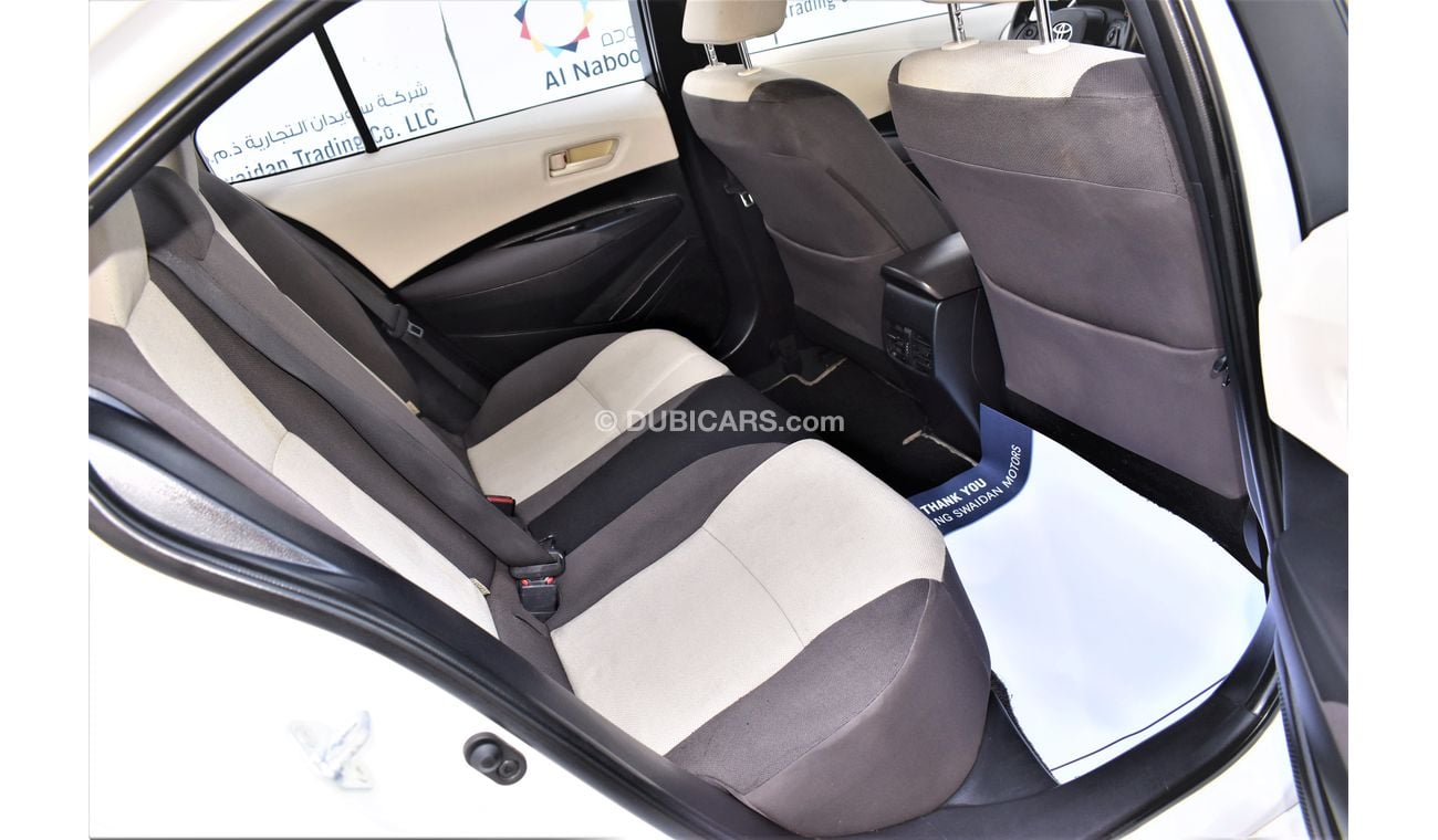 Toyota Corolla AED 1039 PM | 2.0L XLI GCC DEALER WARRANTY