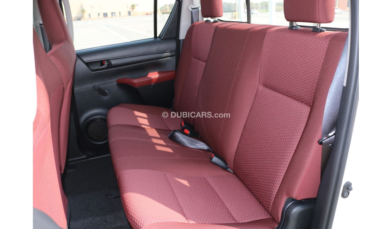 Toyota Hilux 2022 | HILUX M/T 4X4 2.4L FABRIC SEATS RED INTERIOR BASIC WITH GCC SPECS - EXPORT ONLY